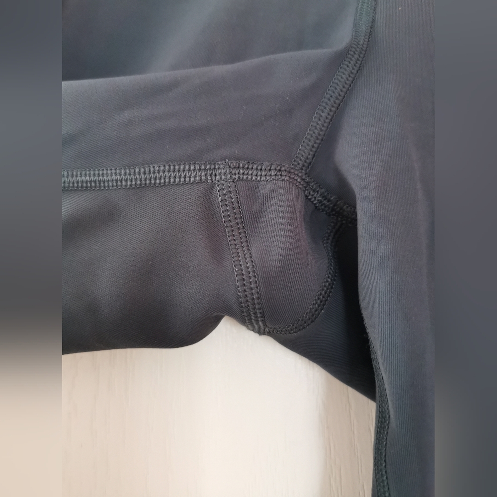 Athletic Colorblock Leggings with Side Pocket - Teal/Charcoal - Picture 9 of 12